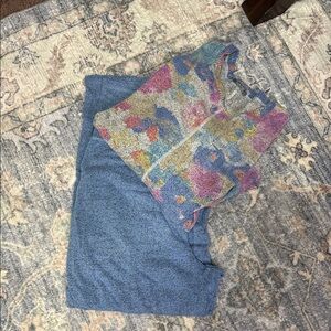 Habitat Multicolor Floral Sweater with Blue Pants